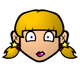 blond girl with pigtails blond girl with pigtails